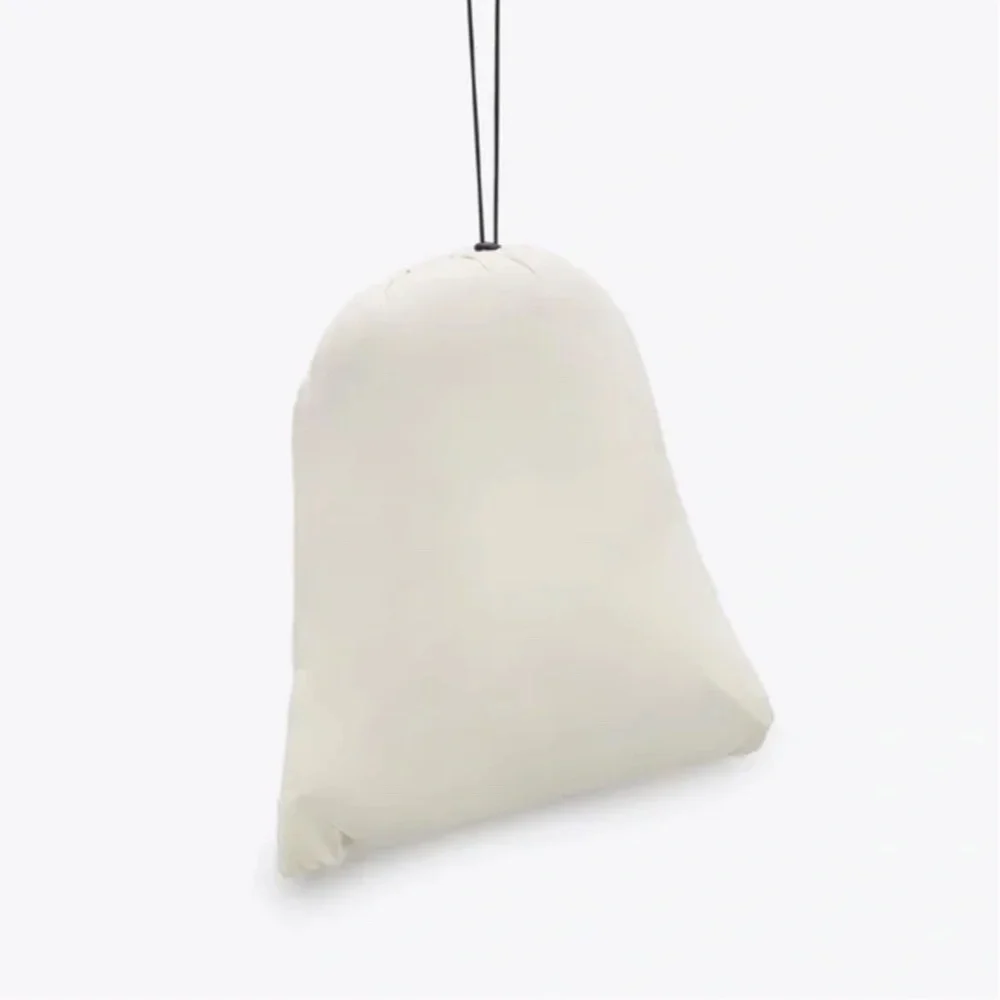 Zara ecru / off white water repellent hooded puffer cape / coat NWT - Picture 13 of 13